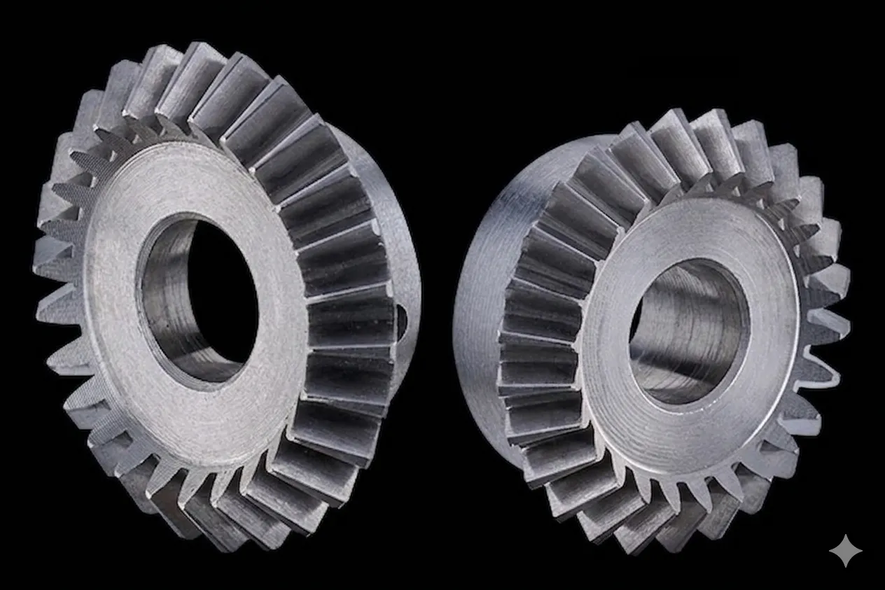 Individual precision bevel gear component
