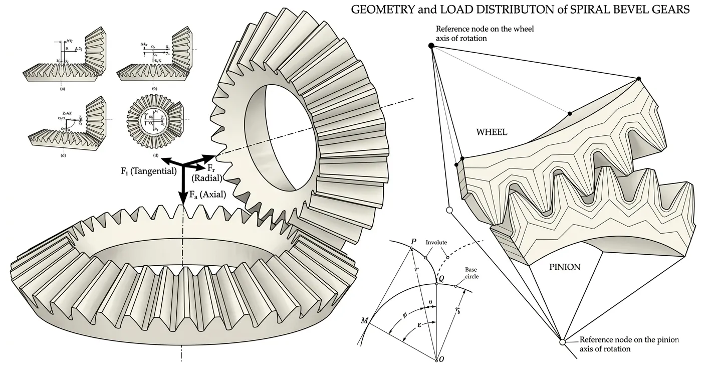 Bevel gear working principle schematic diagram